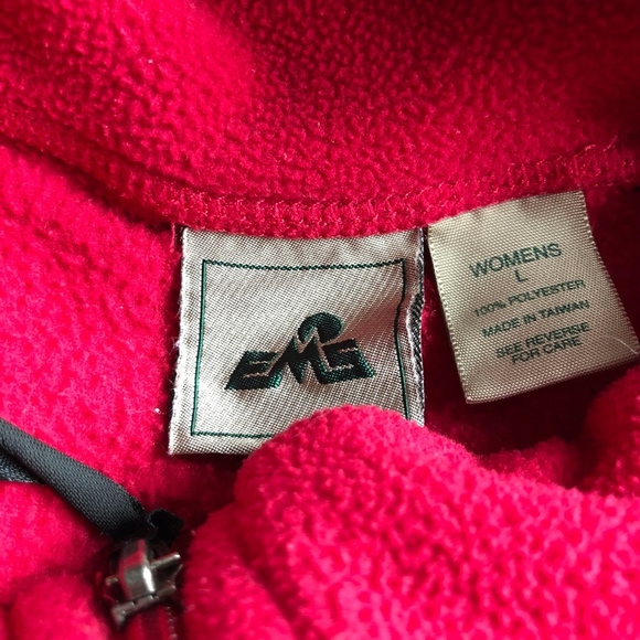 *EMS* Pink Fleece Zip-Up Vest Jacket Coat Sz L - Picture 4 of 4